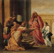 Eustache Le Sueur The Prsent of the Virgin in the Temple oil painting